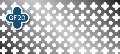 Tôle perforée - Trou décorative GF 20 Tôle perforée - Trou décorative GF 20
