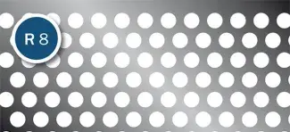 Perforated metal - Round Hole R 8